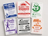 Volantes media carta 1 tinta